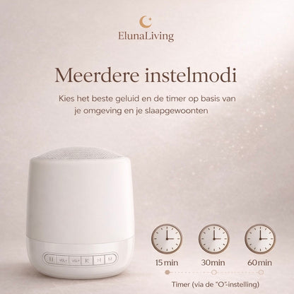 Eluna MoonRest™ – 28 Natuurlijke Slaapgeluiden & Nachtlicht