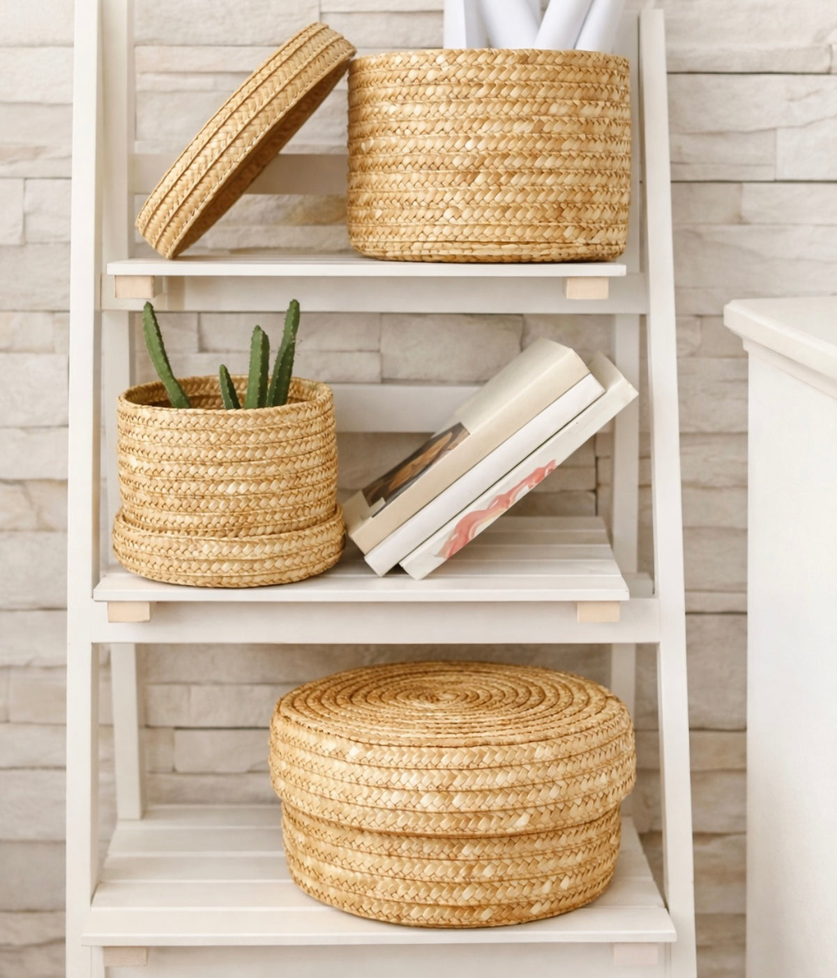 Eluna Artisan Bamboe Opbergmand met Deksel - Eluna Nara™ Collectie